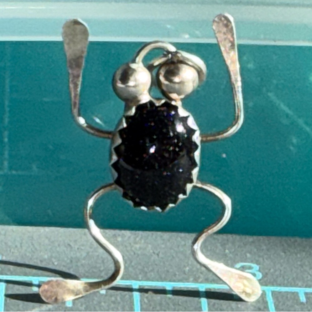 Sterling Silver Frog Pendant / Charm